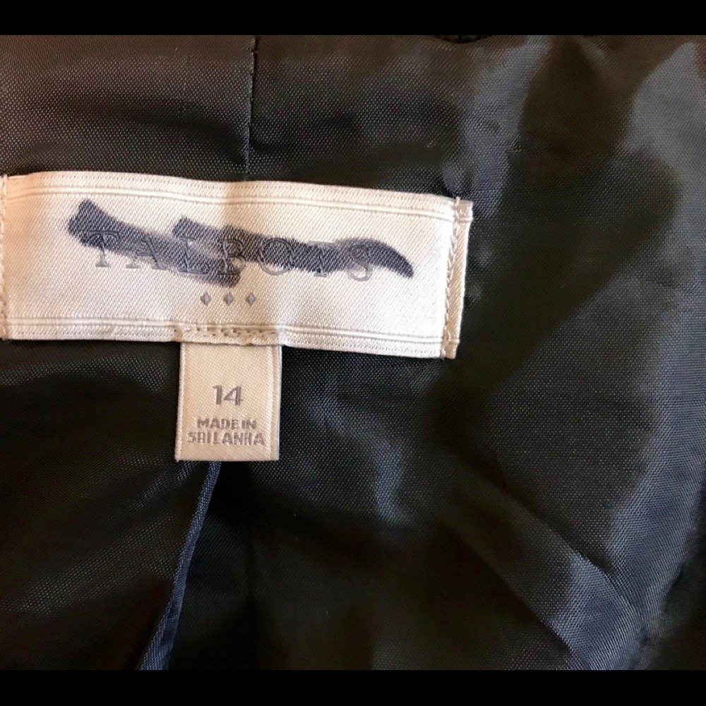 Talbots stylish black wool coat - Picture 5 of 8